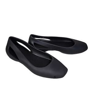 CROCS Sloane Black Square Toe Flats Womens Size 5